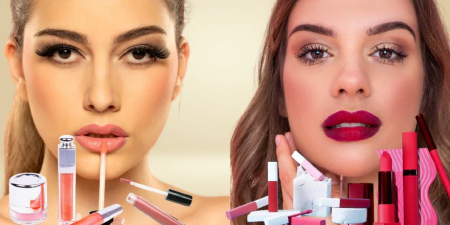 آرایش لب با رنگ‌های ملایم