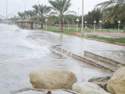 باران 20.5 میلیمتری بوشهر در صدر بارش‌های استان