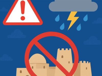 تعلیق بازدید از اماکن تاریخی قشم در پی هشدار قرمز هواشناسی