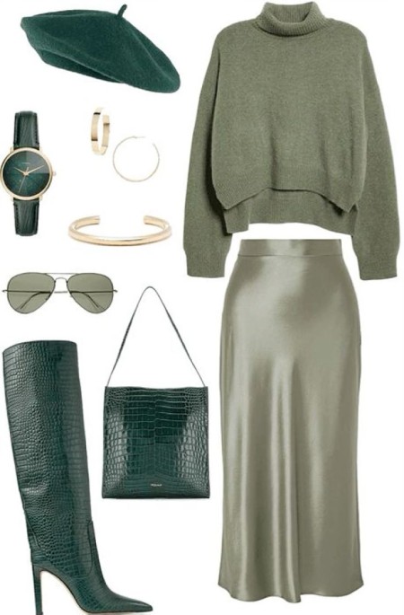 ایده هایی برای ست کردن با رنگ سبز سدری روشن