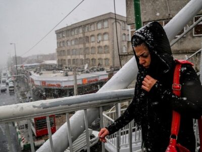 سرمای بی‌سابقه در تهران امروز + عکس