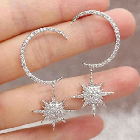 مدل گوشواره های آویز ستاره ای