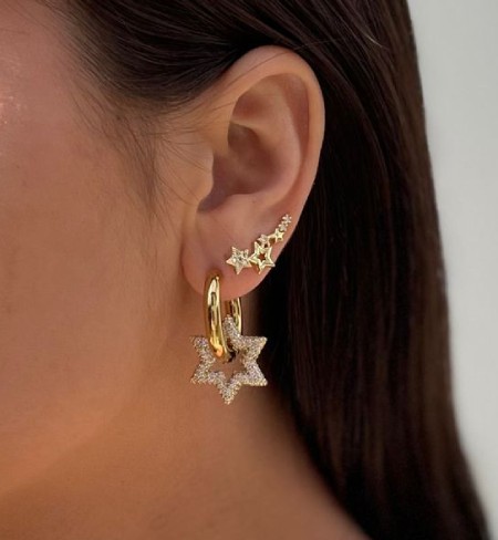 راهنمای انتخاب گوشواره با طرح ستاره ای