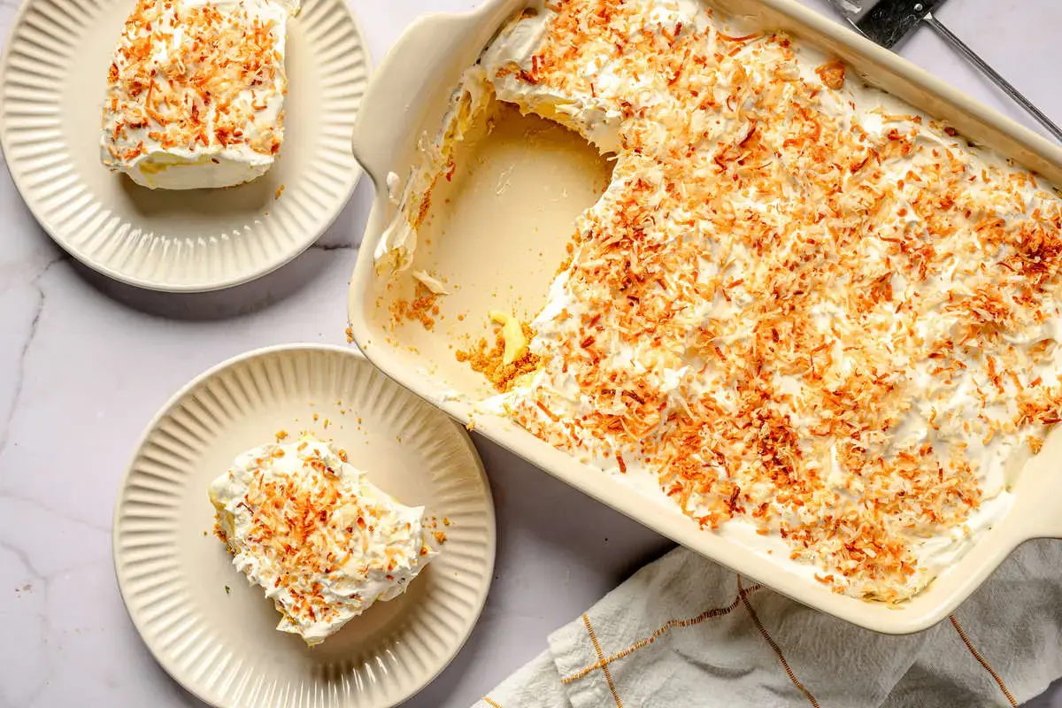 طرز تهیه دسر برفی نارگیلی فقط در یکساعت