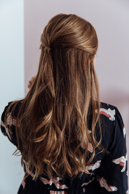 مدل مو نیمه‌باز