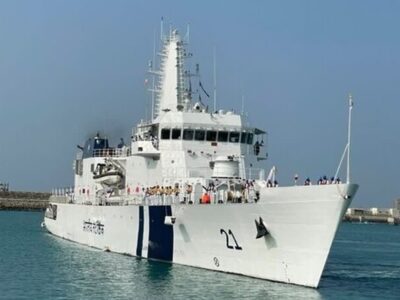 ورود ناو گارد ساحلی هند به منطقه سوم نیروی دریایی ارتش