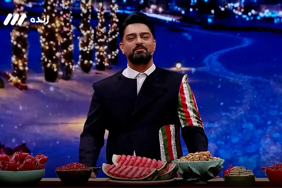 پوشش عجیب مجری صداوسیما برای شب یلدا جنجالی شد
