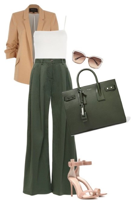 بهترین رنگ  برای ست کردن با شلوار سبز