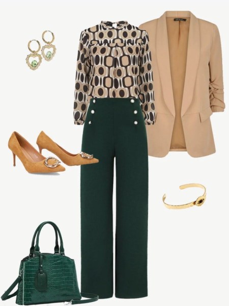 ست کردن با شلوار سبز