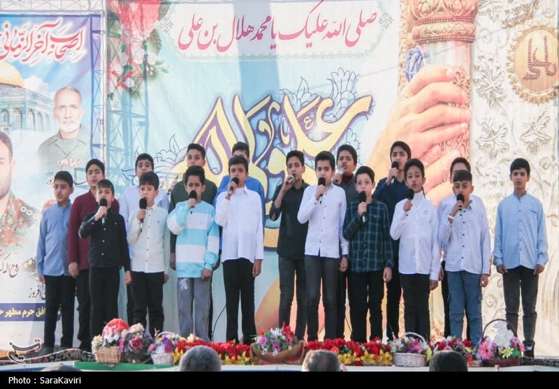 برگزاری شادیانه ولادت حضرت(ع) در حرم امامزاده هلال بن علی(ع)+تصاویر اخبار آران و بیدگل ,