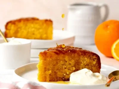 دستور پخت کیک پرتقالی با شربت پرتقال مخصوص مهمانی‌های دوستانه