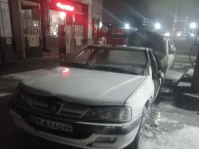 علت آتش‌سوزی پمپ بنزین دولت‌آباد مشخص شد+ تصاویر دوربین‌های مدار بسته