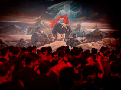 قابی از شکوه دفاع از حرم؛ اثر جدید حسن روح‌الامین به نمایش درآمد