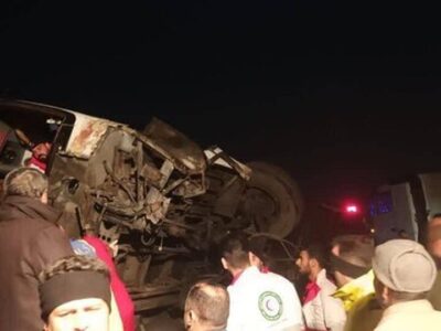 واژگونی خونین یک اتوبوس در جاده گرمسار/ ۲۵ نفر مجروح شدند