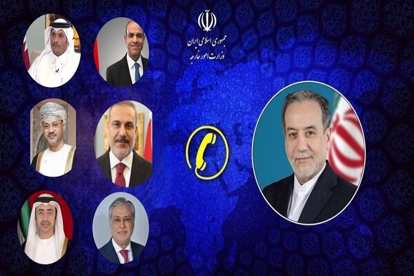 گفتگوهای تلفنی وزیر امور خارجه ایران با وزرای خارجه منطقه