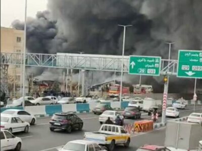 آتش‌سوزی گسترده در جنت‌آباد تهران / تعداد مصدومان یا فوتی‌ها هنوز مشخص نیست