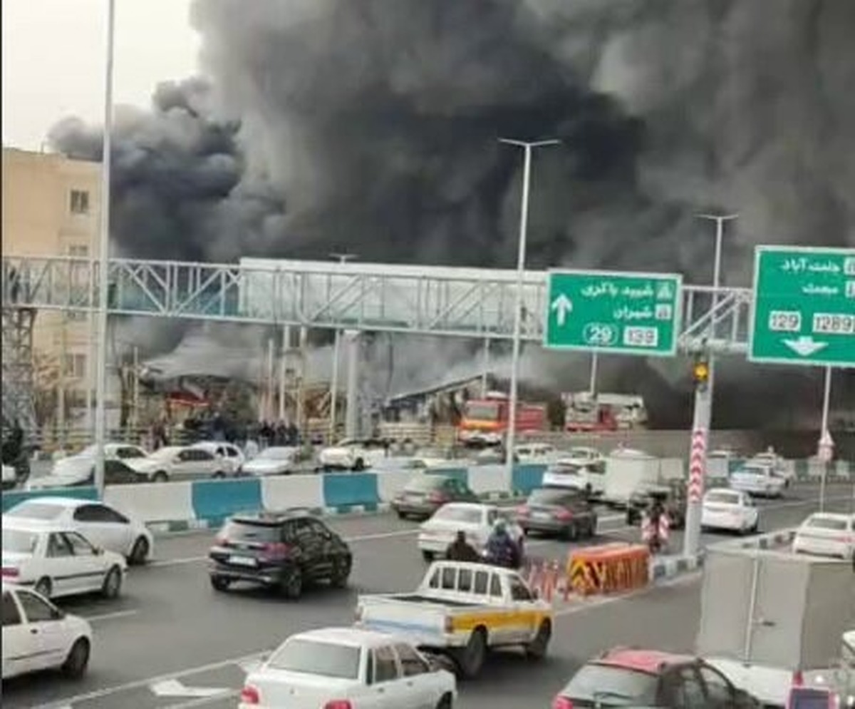 آتشسوزی گسترده در جنتآباد تهران / تعداد مصدومان یا فوتیها هنوز مشخص نیست