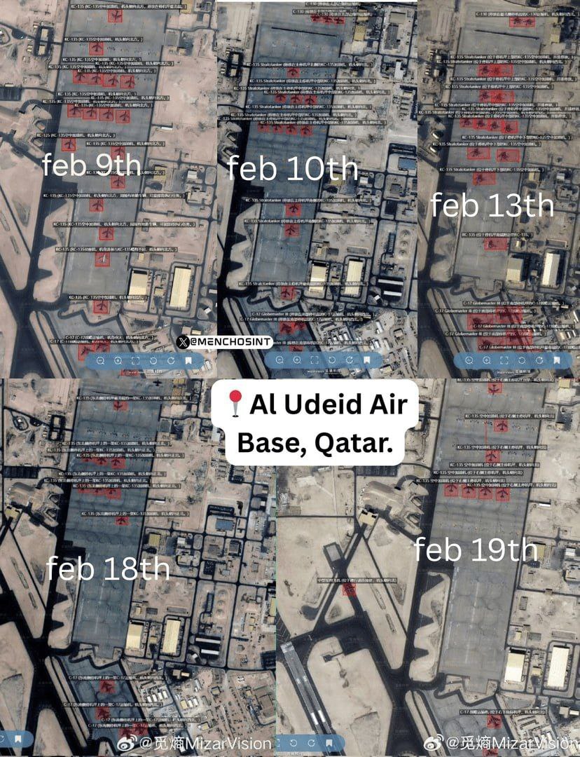 آمریکا عمده تجهیزات خود را از پایگاه العدید قطر خارج کرد