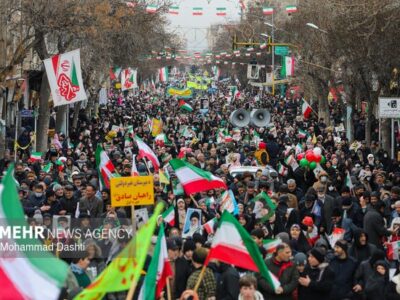 افزایش ۵۳ درصدی حضور مردم در راهپیمایی ۲۲ بهمن نسبت به سال گذشته