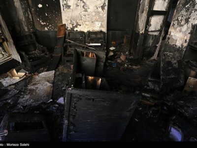 انتقام اغتشاشگران از بازاریان/ 430 مغازه در رشت خاکستر شد