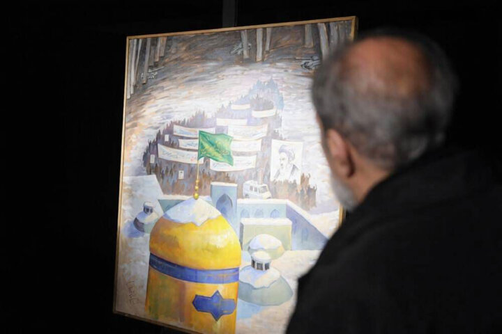 تابلوی «ولایت عشق» به نمایش درآمد