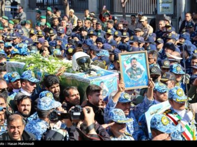تشییع پرشکوه خلبان آسمانی؛ تبریز در سوگ پرواز ناتمام مهدی فیروزمند