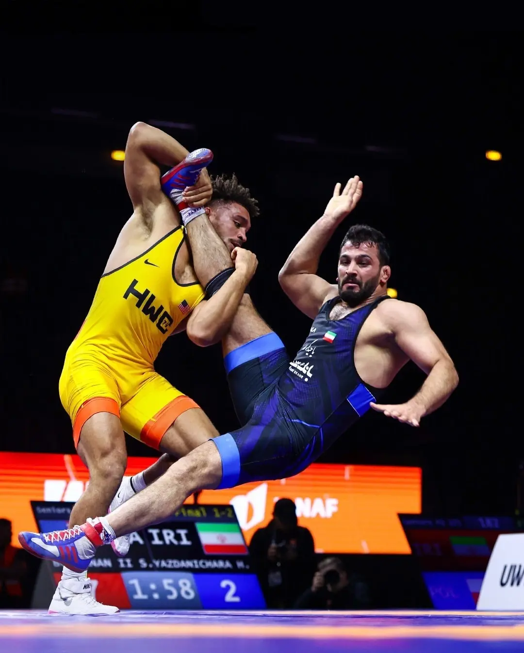 تصاویری عجیب از حسن یزدانی که سوژه اتحادیه جهانی کشتی شد تصاویری عجیب از حسن یزدانی که سوژه اتحادیه جهانی کشتی شد