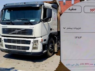 توقیف کامیون با راننده نوجوان