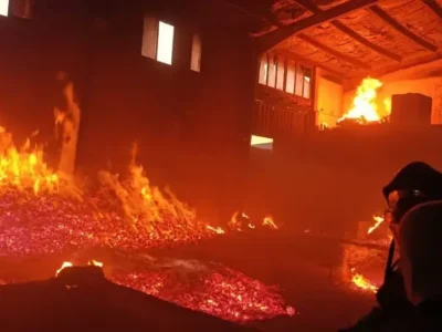 جزئیات آتش سوزی مهیب در خیابان قدوسی تهران+ عکس