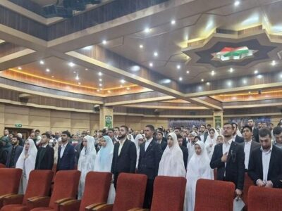 جشن ازدواج ۱۰۰ نفر از دانشجویان دانشگاه افسری امام علی (ع) برگزار شد