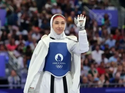 درخشش مدال طلا بر گردن مبینا نعمت زاده