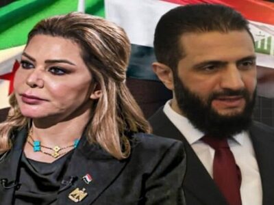 دیدار الجولانی با دختر صدام و چند ژنرال سابق ارتش عراق