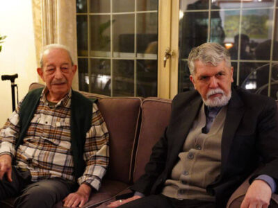 دیدار وزیر ارشاد و هیئت همراه با آهنگساز سرود ملی