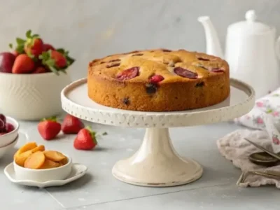 طرز تهیه کیک میوه‌ای خانگی نرم و خوشمزه برای مهمانی‌های دوستانه