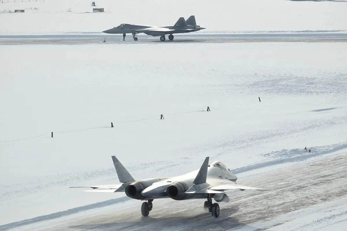 محموله جدید جنگنده‌های سوخو ۵۷ روسیه تحویل شد