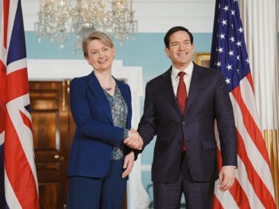 وزرای خارجه انگلیس و آمریکا درباره ایران و پایگاه دیگو گارسیا گفت‌و‌گو کردند