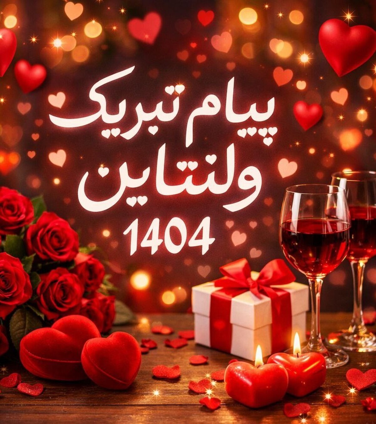 پیام تبریک روز ولنتاین ۱۴۰۴ / پیامها عاشقانه و احساسی برای تبریک روز ولنتاین به همسر، دوست و مخاطب خاص + عکس