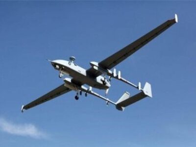 انهدام پهپاد متخاصم هرون اسرائیلی در استان مرکزی + عکس