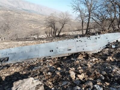 انهدام پهپاد پیشرفته هرمس 900 اسرائیلی در شهرستان سیروان