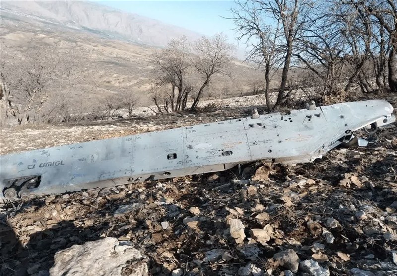 انهدام پهپاد پیشرفته هرمس 900 اسرائیلی در شهرستان سیروان