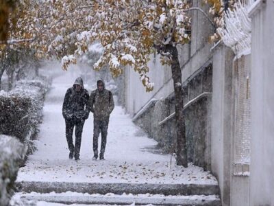 بارش ۱۲ سانتیمتری برف بهاری در این استان مردم را غافلگیر کرد