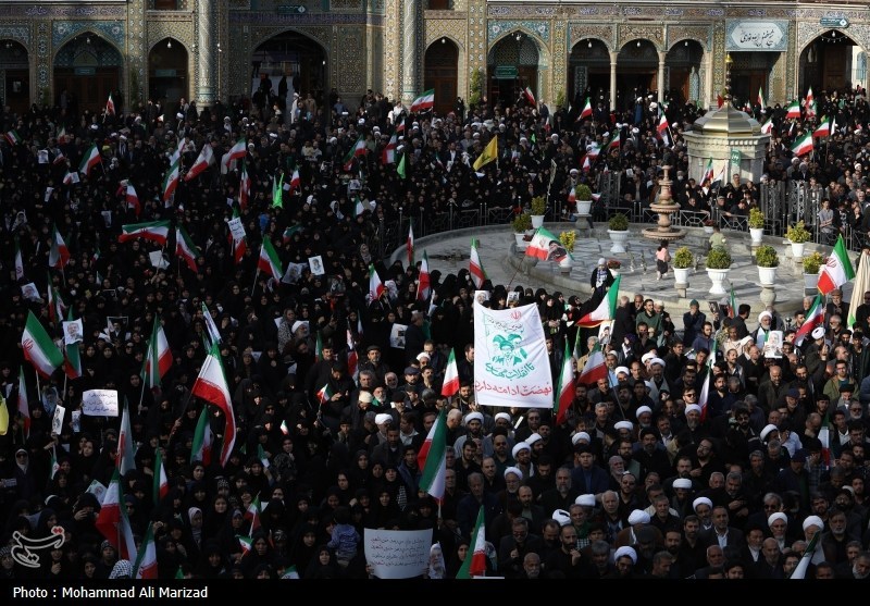 بدرقه تا بهشت؛ وداع باشکوه مردم قم با شهید لاریجانی+تصاویر شهید علی لاریجانی , شهید , اخبار قم ,