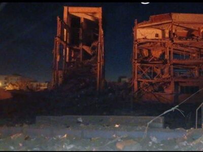 تخریب کامل مدرسه دخترانه ارومیه در حمله موشکی اسرائیل+تصاویر