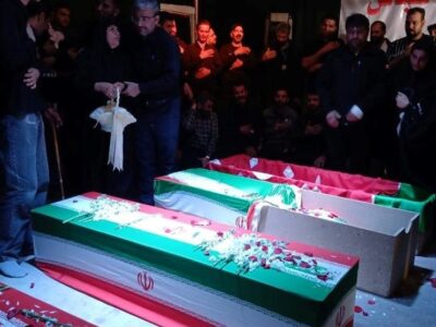 تشییع 6 شهید در قزوین با حضور مردم عزادار و غیور