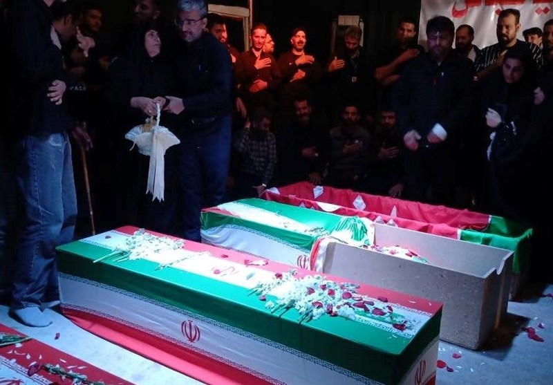 تشییع 6 شهید در قزوین با حضور مردم عزادار و غیور