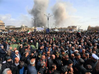 تکرار حماسه تهران در همدان/ فریاد اللهاکبر مردم زیر بمباران آمریکا