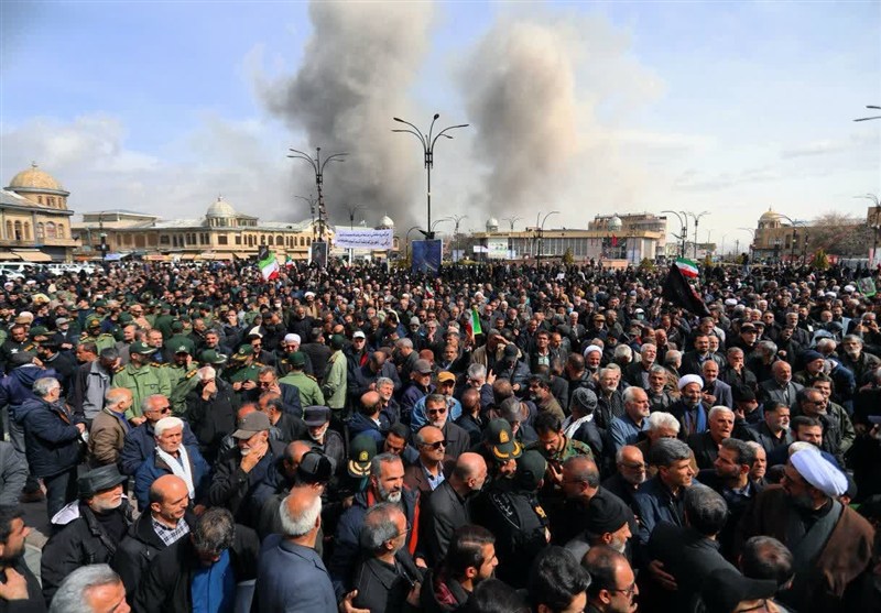 تکرار حماسه تهران در همدان/ فریاد الله‌اکبر مردم ‌زیر بمباران آمریکا‌