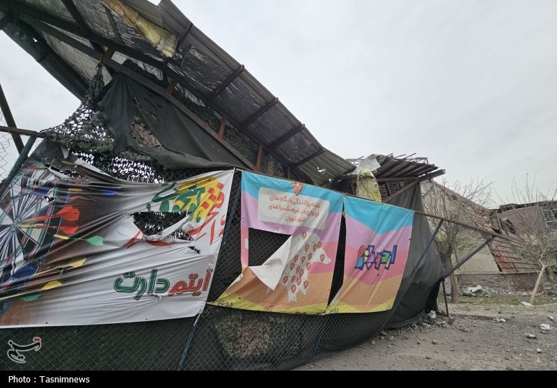 حمله آمریکایی ـ صهیونی به فرهنگسرای ولا در شهرری با یک شهید و 6 مجروح