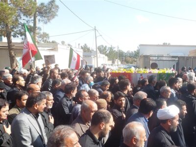 شهید امیر سرتیپ محمدباقر کاظمی‌مقدم در گناباد تشییع شد+تصاویر