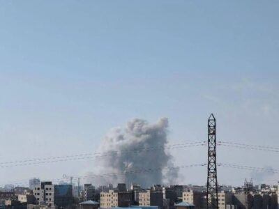 فوری / بمباران مناطقی در غرب تهران + عکس